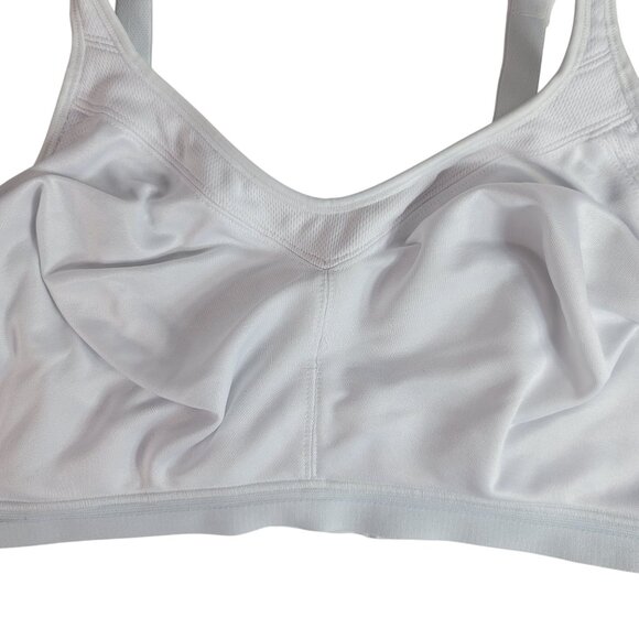 Playtex 18 Hour Wirefree Bra White 44DD Active Breathable Comfort Straps #4159 - Picture 3 of 9